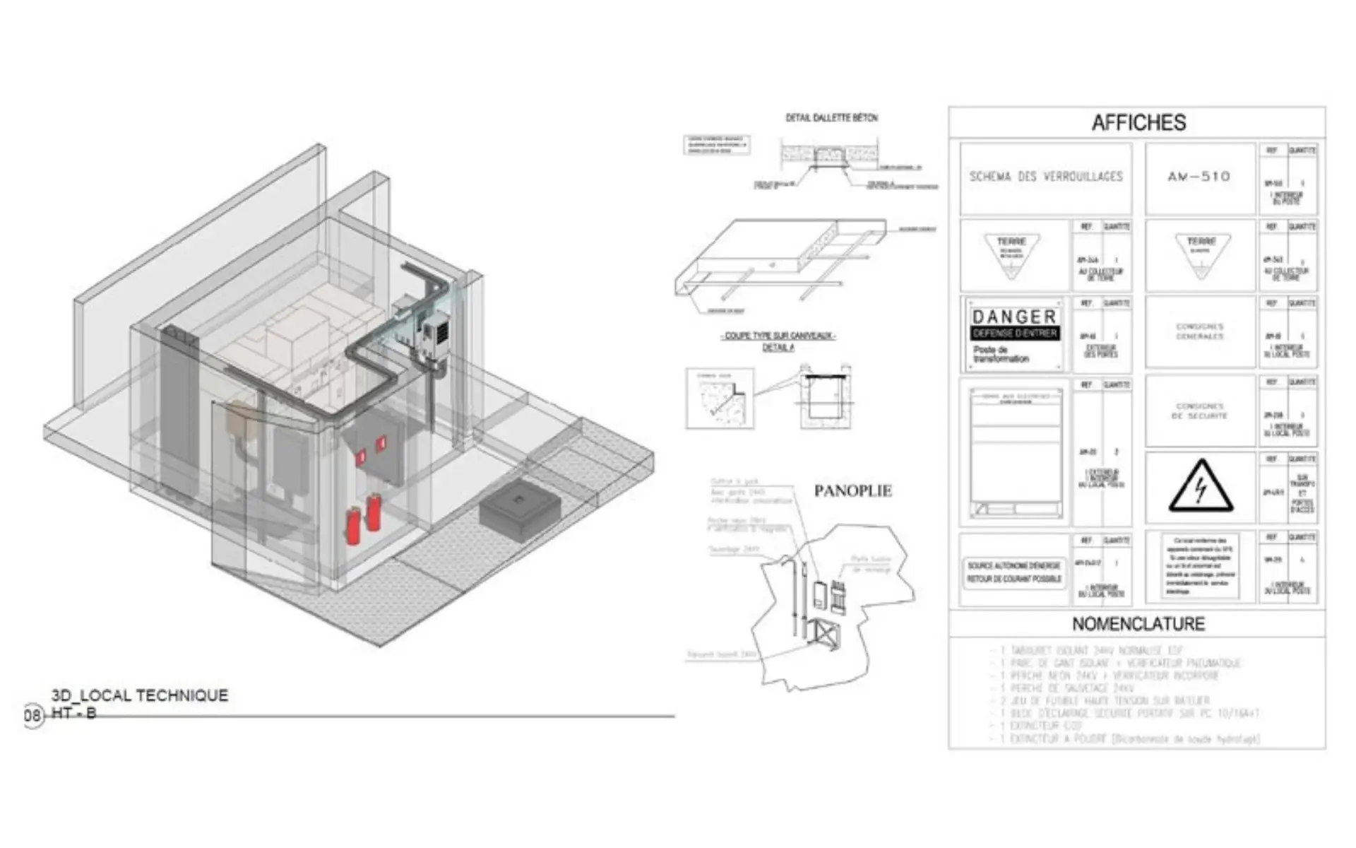 Maquettage de locaux techniques 3D2