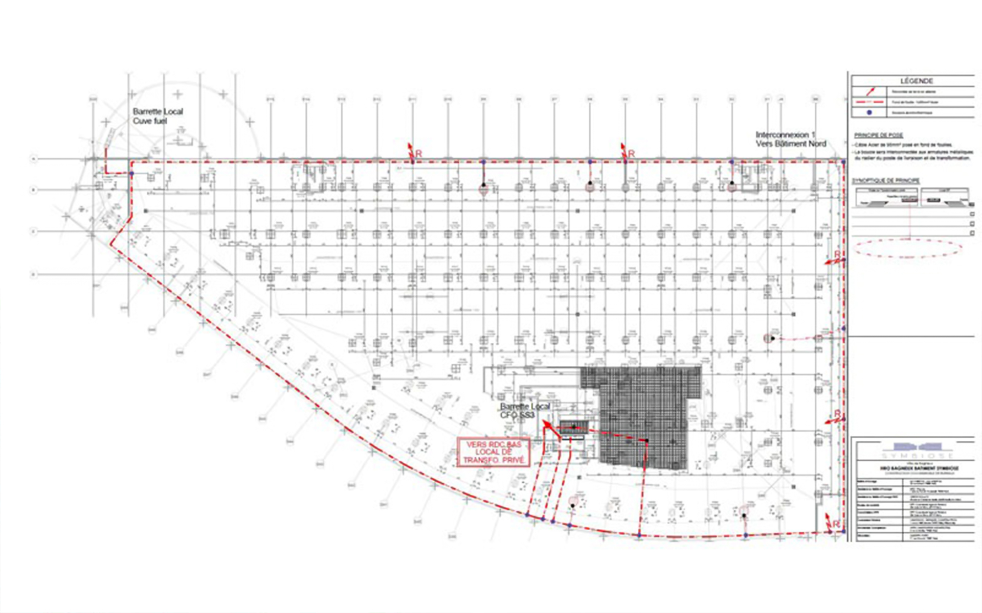 Plan de fond de fouille et terre